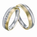 Stainless Steel Round Rings 9CT Gold Ring Wedding